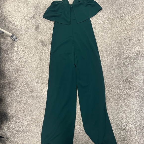 Lulu’s Power of Love Emerald Green Jumpsuit Size L - Picture 4 of 6